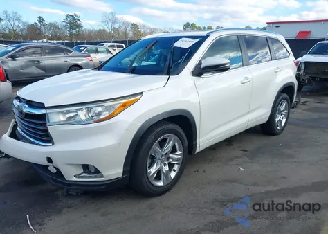 2015 Toyota Highlander Limited Platinum V6 from USA, damaged, VIN 5TDYKRFH2FS115686